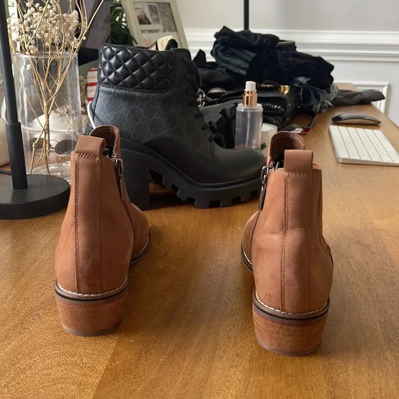 Brown leather boots 5.5 - Picture 5 of 7